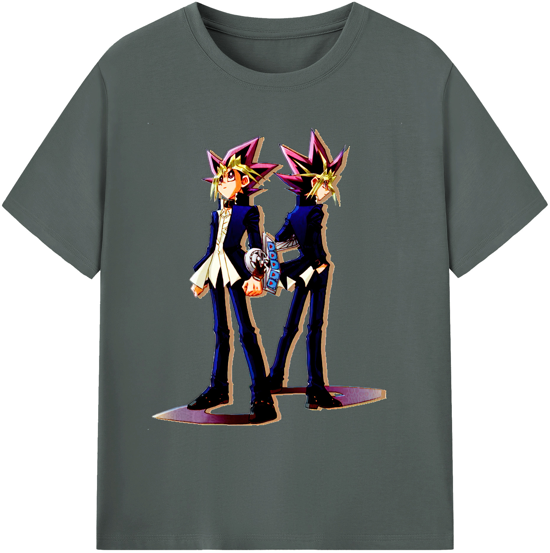 （画像用） 遊☆戯☆王 Yu-Gi-Oh! 綿100％ メンズ半袖Tシャツ｜肌触りやわらか＆通気性